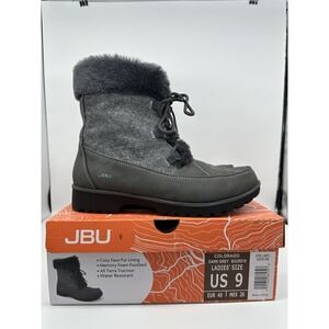 JBU by Jambu "Colorado" Women's Fur Lined Winter Boot (Dark Grey) Worn 2X Size 9